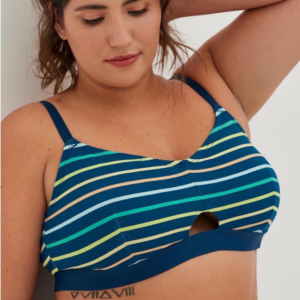 Torrid Cotton Keyhole Bralette